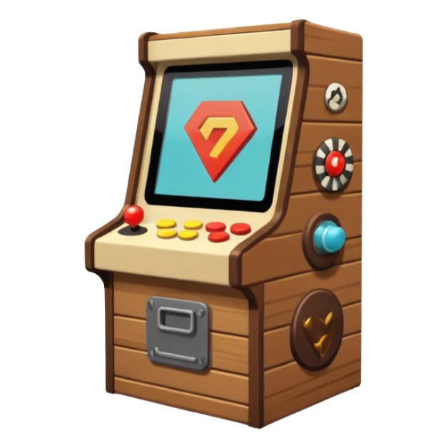 Pixel shooter cabinet sticker