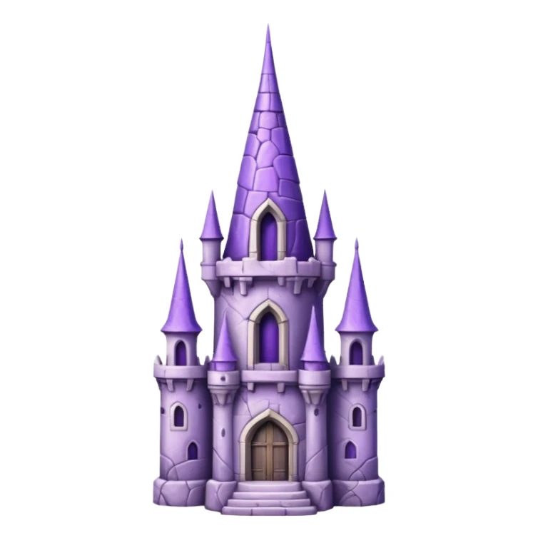purple fantasy tower sticker