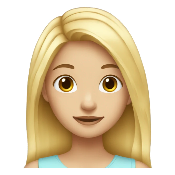 Girl blonde withoput backround sticker