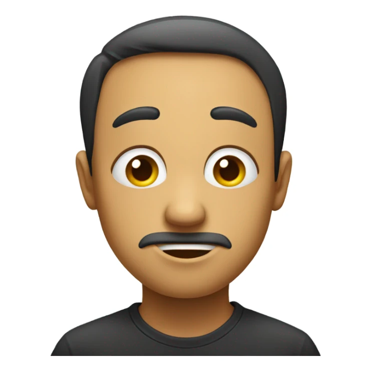 Sad happy face sticker