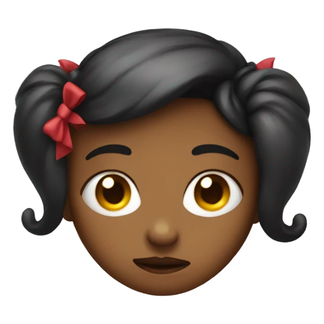 side eye emoji with bow sticker