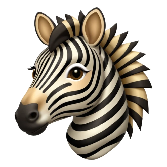 zebra with glizzy in mouth sticker