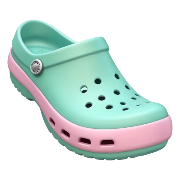 crocks fun edition in pastel color sticker