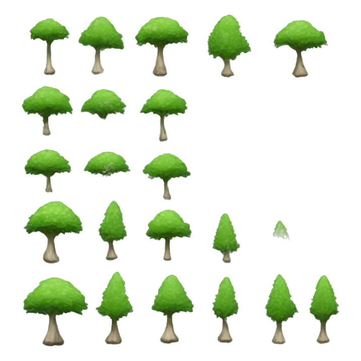 cypress-tree leaves with cypress-tree seed-balls sticker