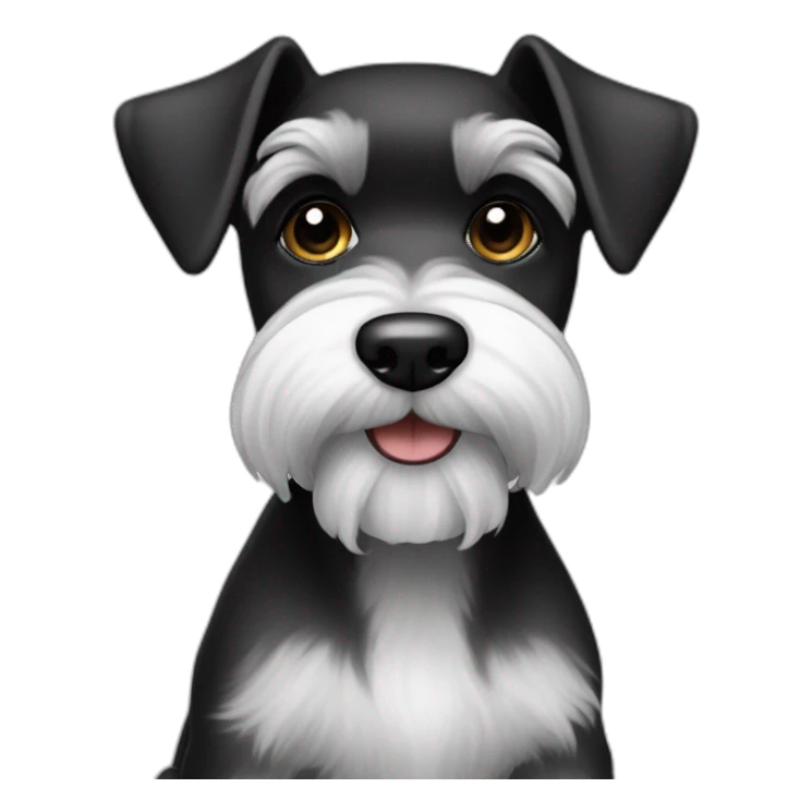 mini-schnauzer-black-white sticker