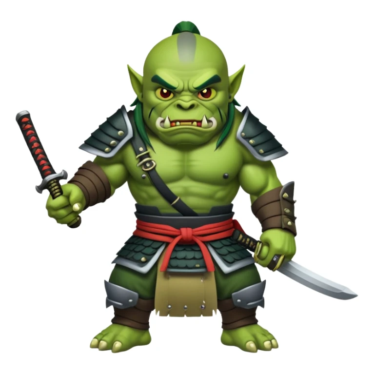 samurai orc sticker