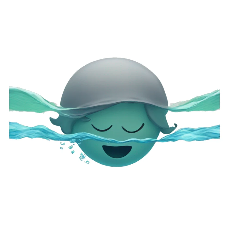 swimming in sea sticker