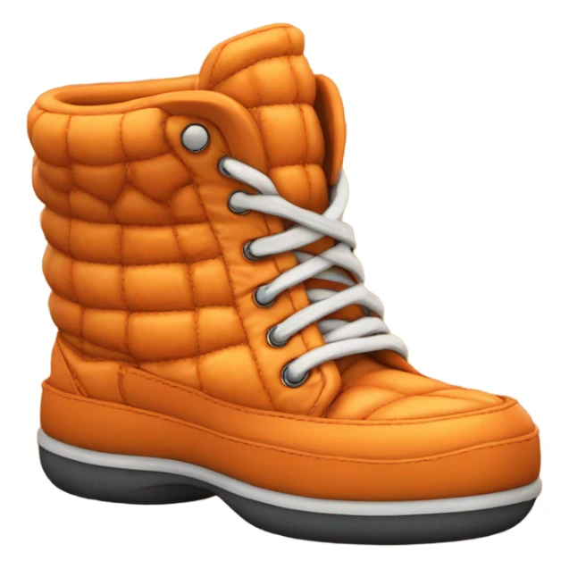 orange puffer shoe sticker