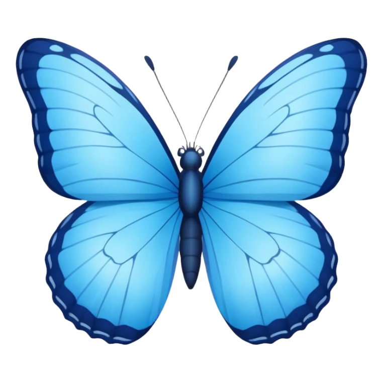 Blue butterfly sticker