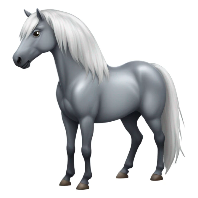 Grey horse sticker