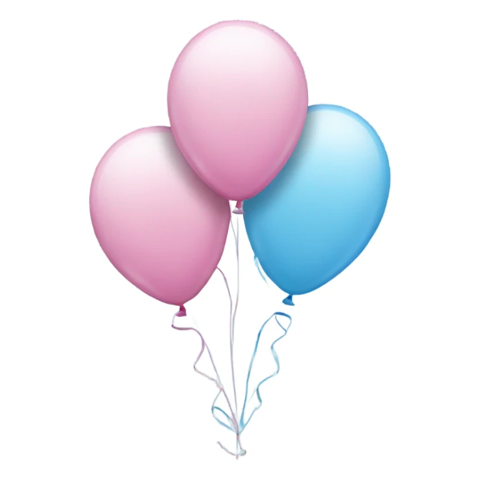 Light blue and pink balloons  sticker