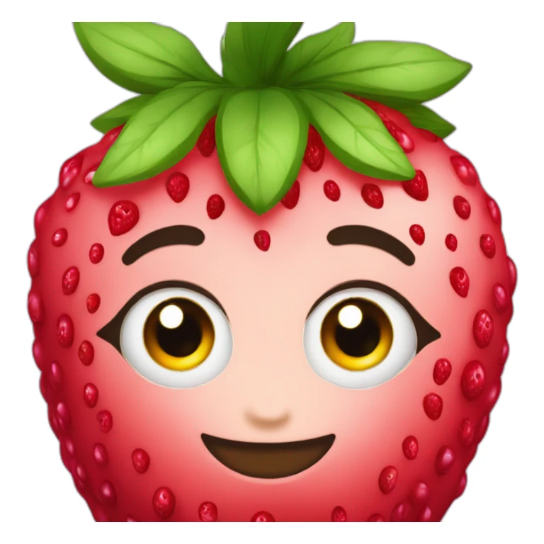 Fraise avec framboise et myrtille sticker