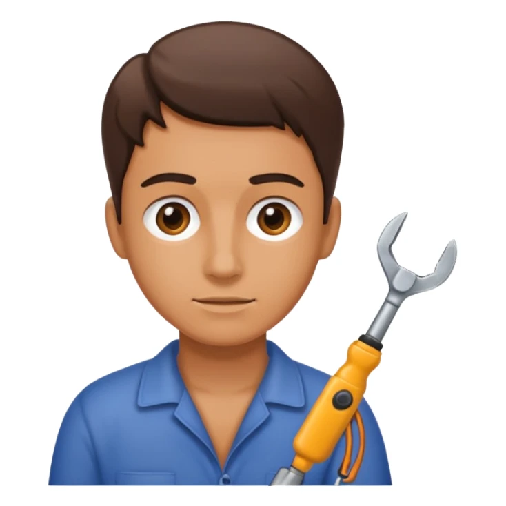 person Repairing a tool sticker