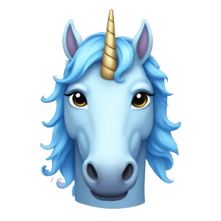 Blue Unicorn sticker