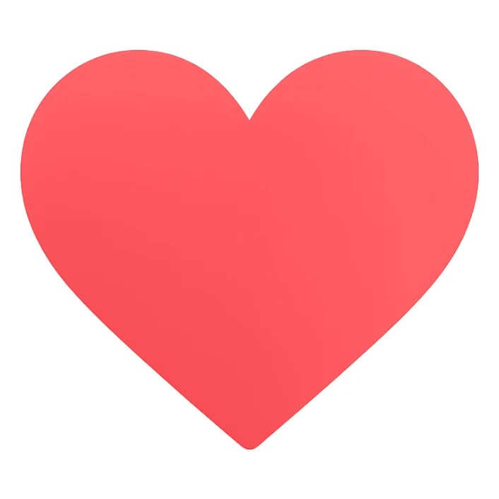 colored heart icon sticker