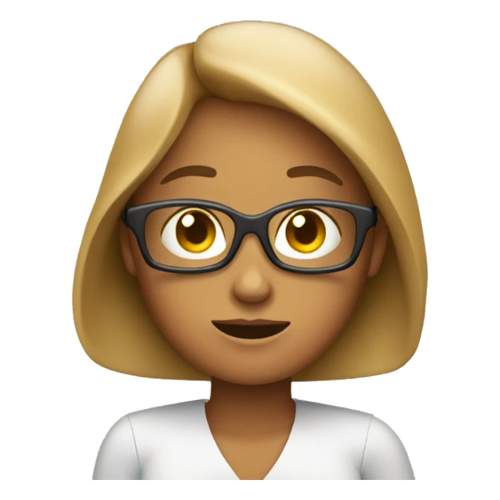 lady on their phone messaging sticker