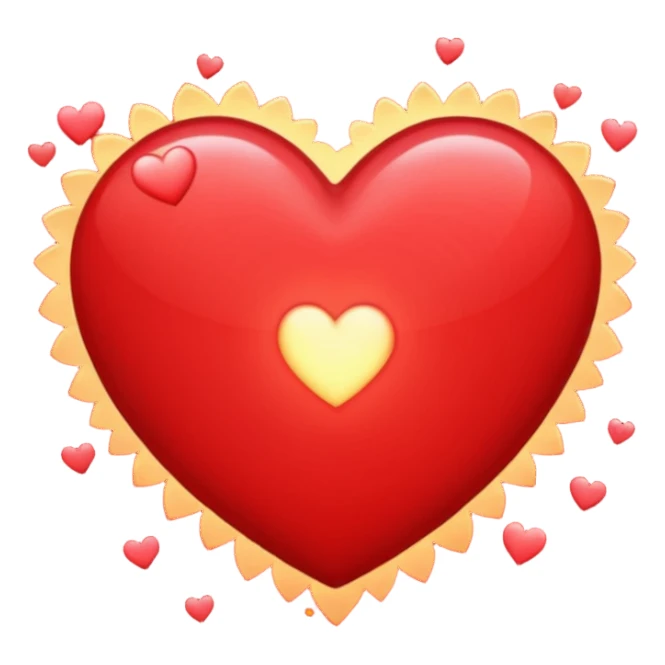 shooting hearts instead of stars sticker