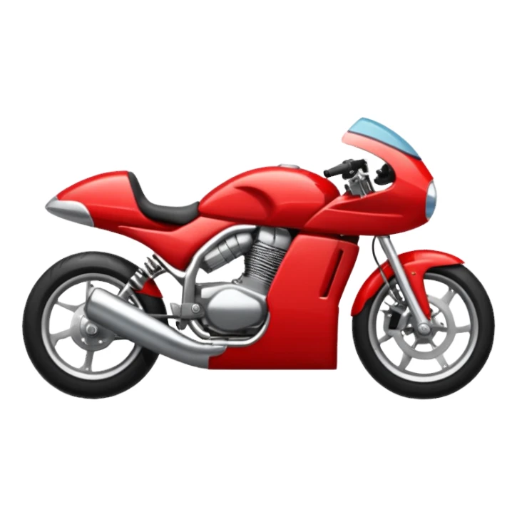 red motorcycle with out helmet sticker