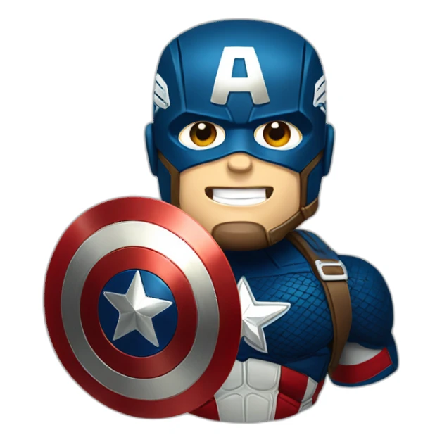 captain america bouclier sticker