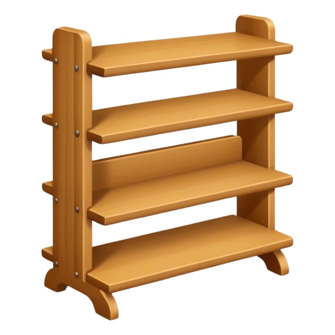 a small stand with horizontal shelves sticker