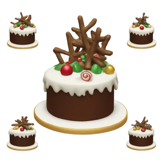 Buche de Noel cake sticker