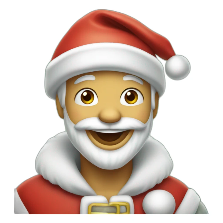 happy santa claus sticker