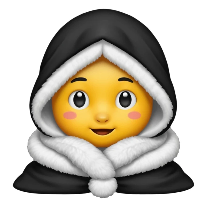 Berwarna putih berbulu dan lucu sticker