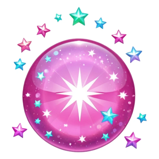 Pink sparkles sticker