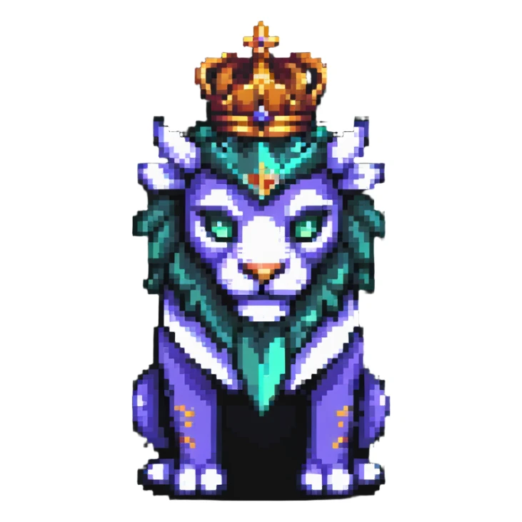 crowned chimera sticker