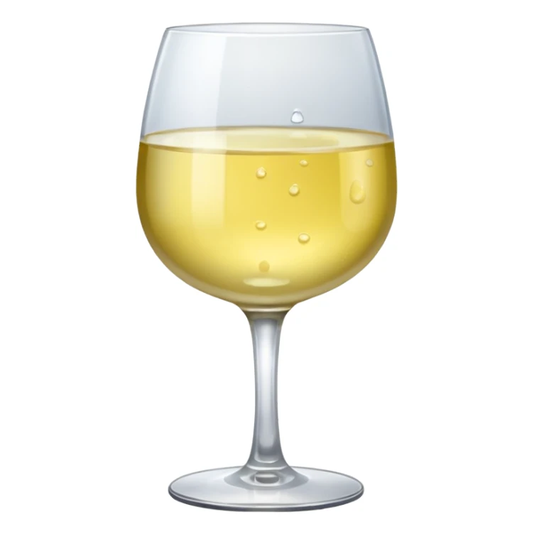 A glass of white wine sticker