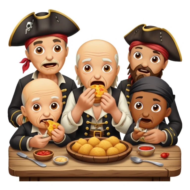 Pirates eating surstroming sticker