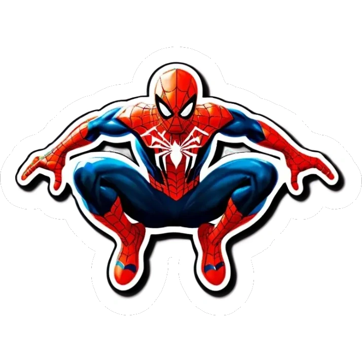 Spider man from marvels spider man 2 for ps5 sticker