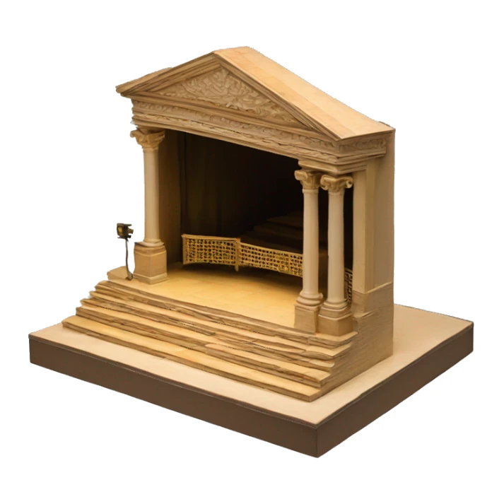 stage maquette scenography model sticker