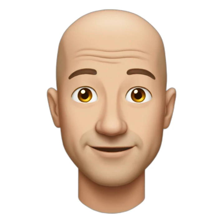 Bald bezos sticker