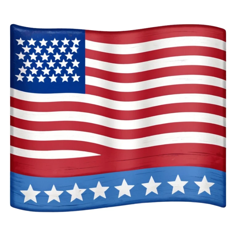 Upside down American flag sticker
