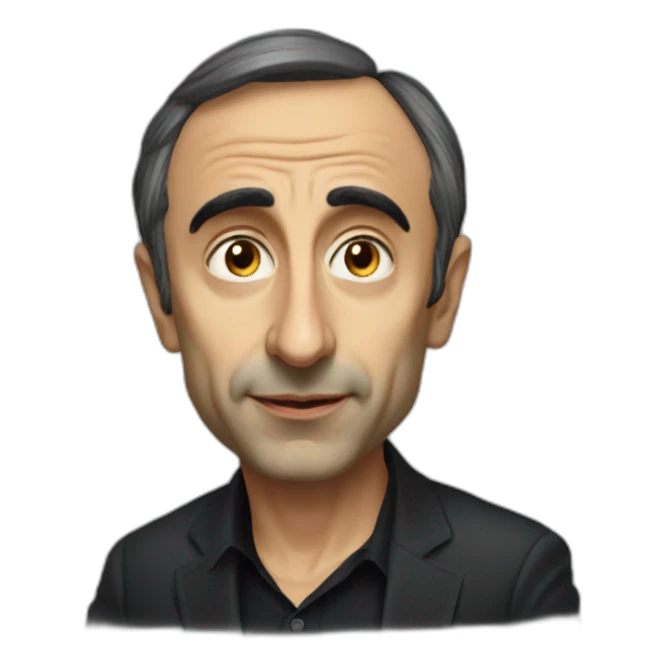 Éric zemmour noir sticker