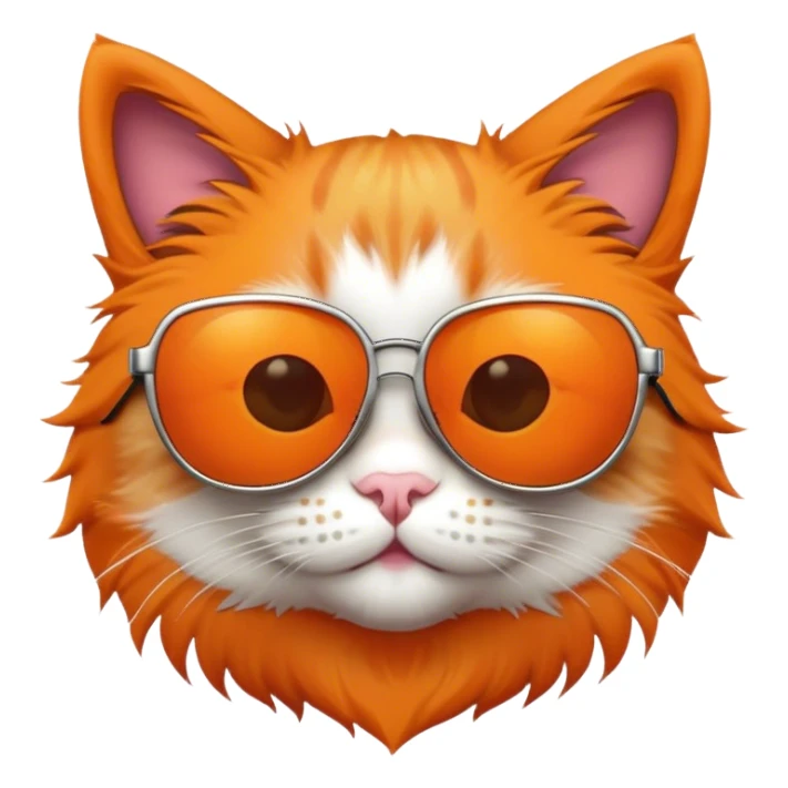Cat with sunglasses sticker