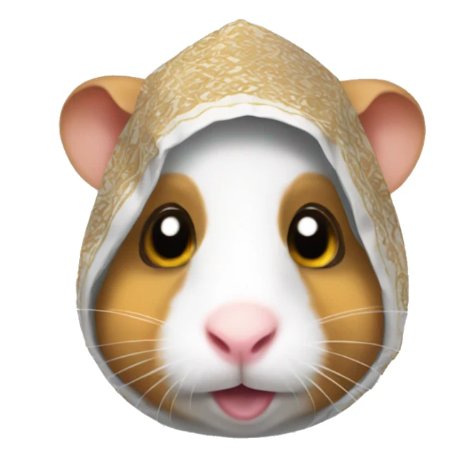 arab costume hamster head sticker