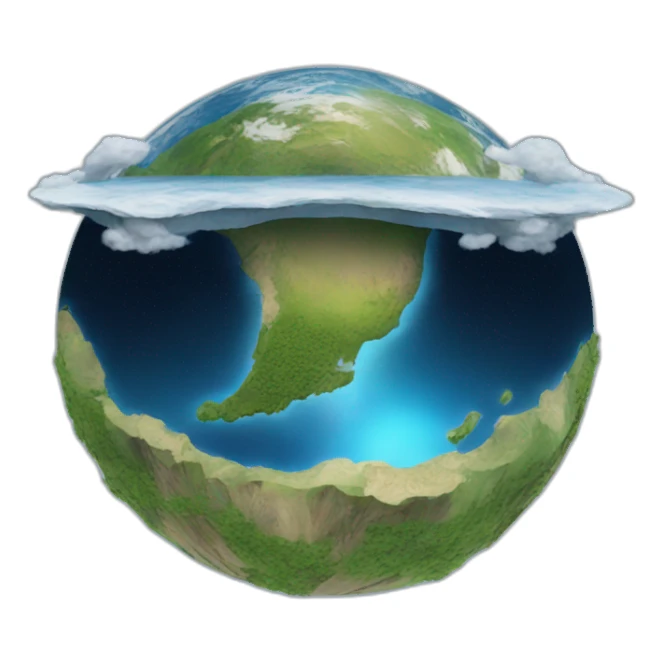 flat earth sticker