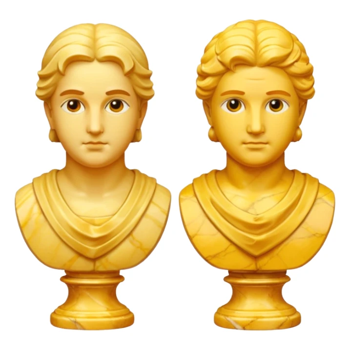 two busts, make it yellow sticker