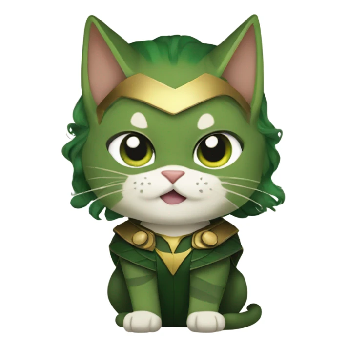 Loki from avengers mixed with a cat sticker