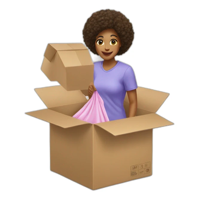 unboxing clothes sticker