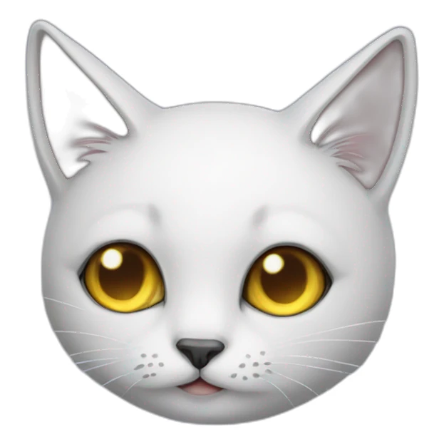 Moon cat sticker