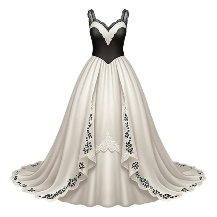 Wedding dress sticker