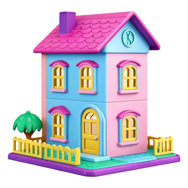 Polly Pocket house sticker