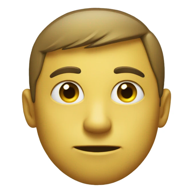 The yellow circle stares intently   sticker