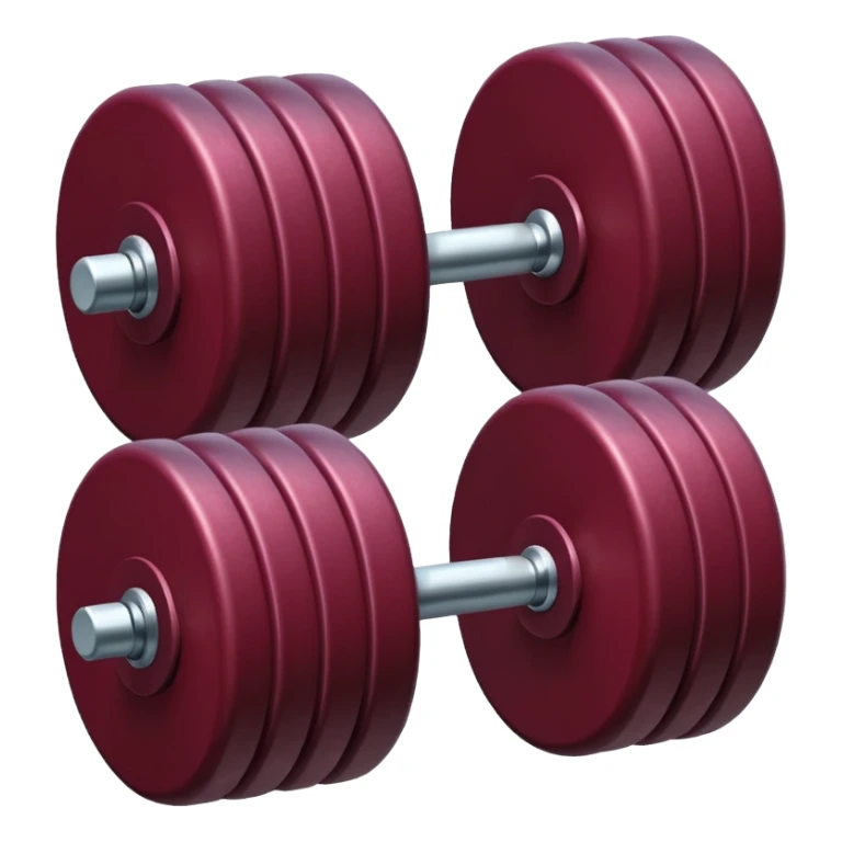 burgundury dumbbell sticker