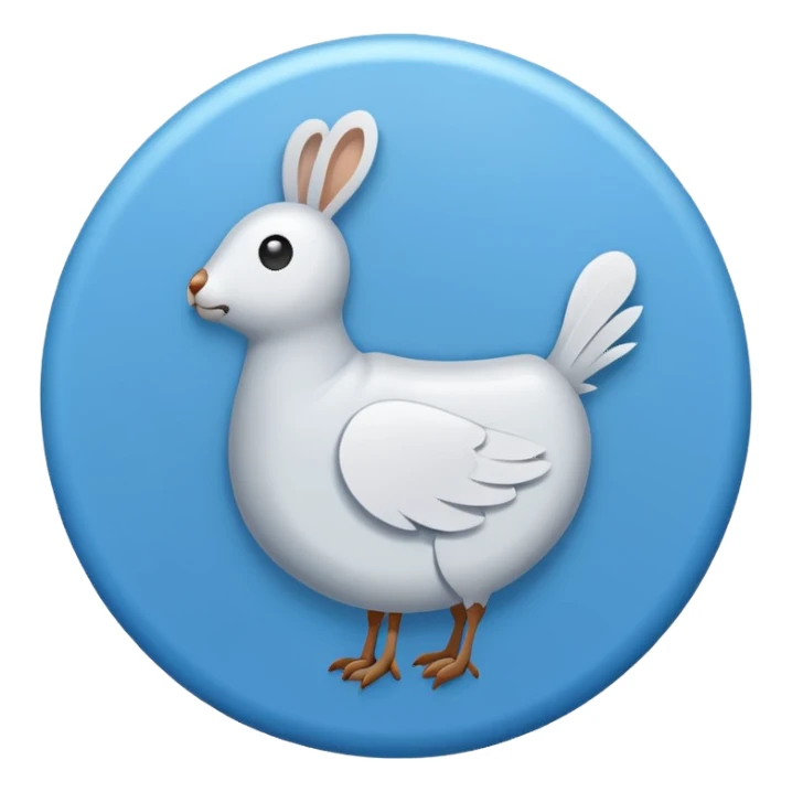 A white tick on blue circle sticker