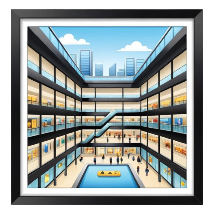 shopping mall sticker