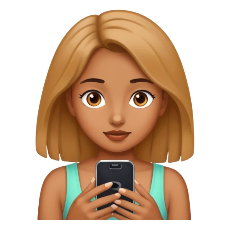 Girl on her phone  sticker